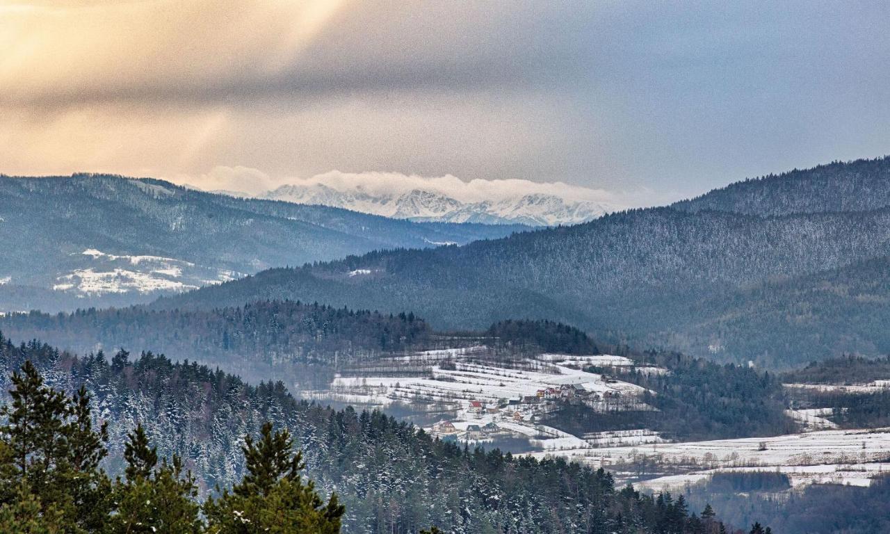 Sloneczny Chelm - Apartamenty W Gorach, Prywatna Sauna Jacuzzi Balia W Cenie, Spa, Grill, Stok Narciarski Myslenice, Sciezki Rowerowe, Rzeka Raba, Widok Na Tatry Exterior foto